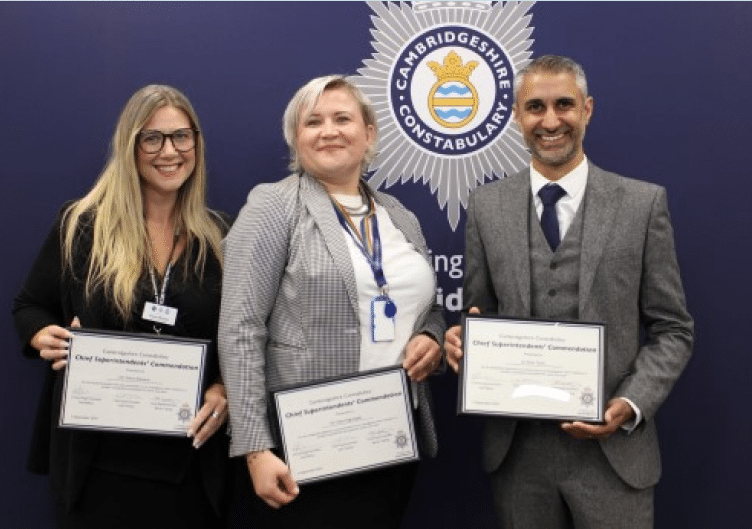 Detective Constables Edyta Nightingale and Claire Atkinson, along with Detective Inspector Shish Thind