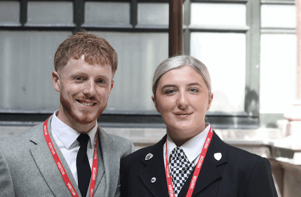 PC Eden McClymont and her partner PC Matthew Smith