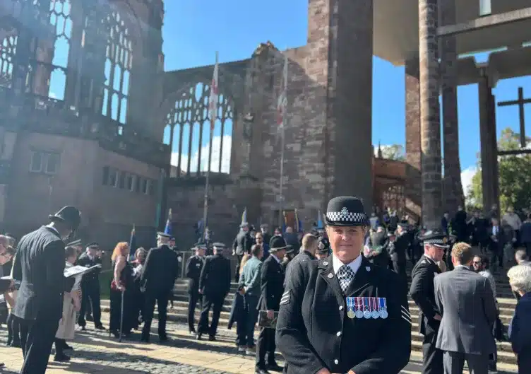Cambridgeshire chair Liz Groom at the Memorial Service 2025