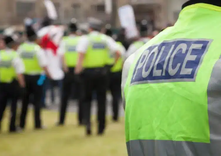 Uniformed police officer