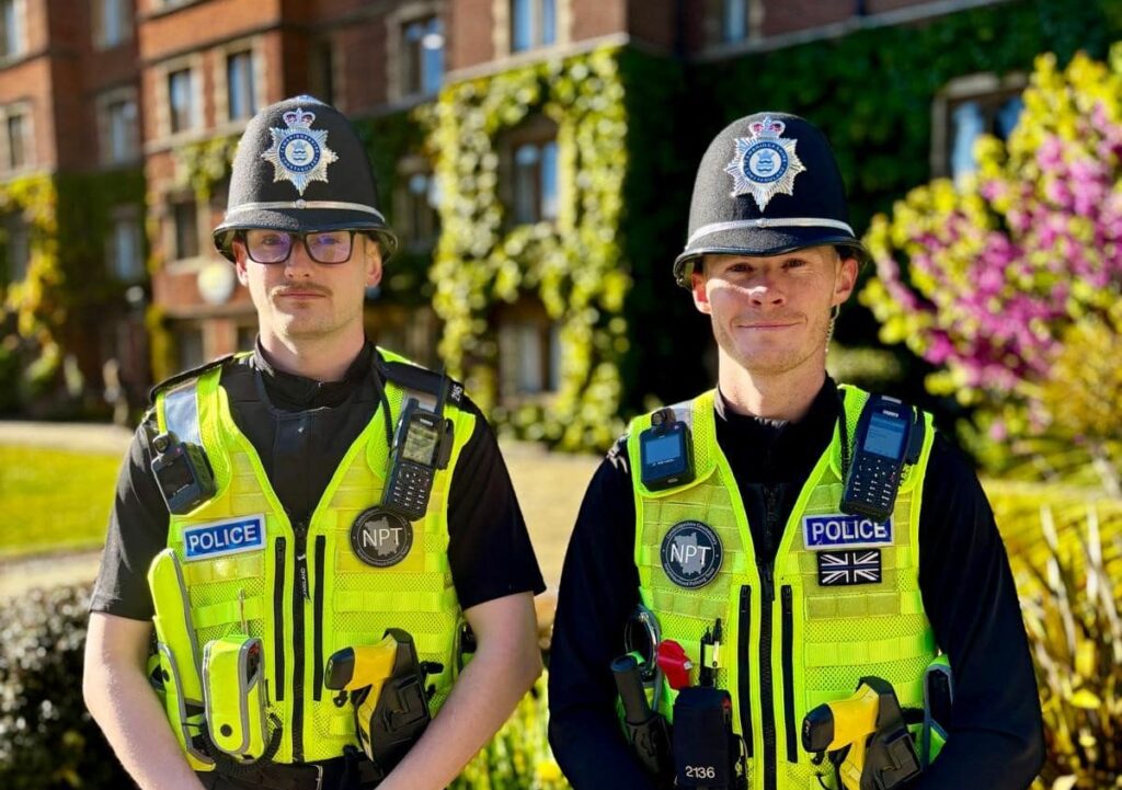 PC Callow (left) and PC Kitson (right)