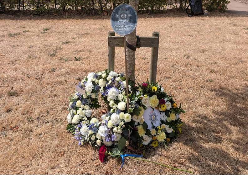 Wreaths placed to to honour fallen officers remembered at annual COPS Service of Remembrance.